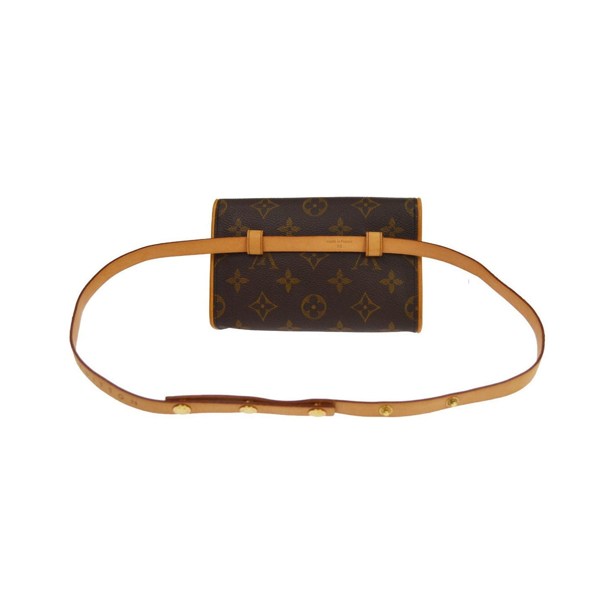 Louis Vuitton Florentine Pochette Canvas, Brown, Canvas, Clutch