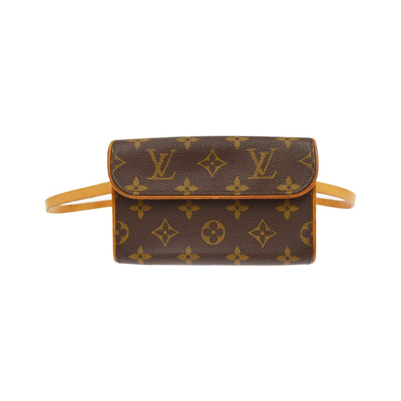 Louis Vuitton Florentine Pochette Damier, Brown, Canvas, Clutch