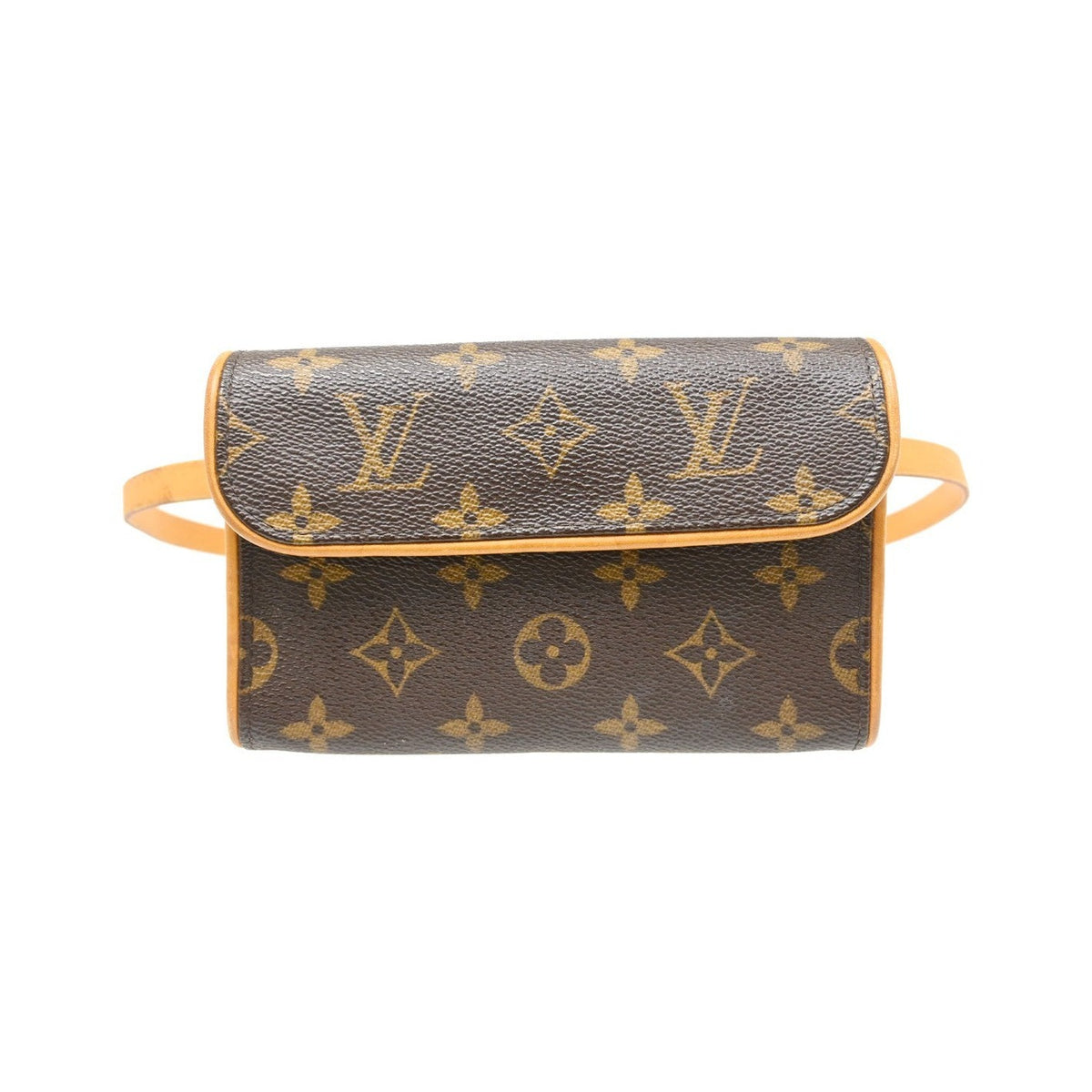 Louis Vuitton Florentine Pochette Damier, Brown, Canvas, Clutch