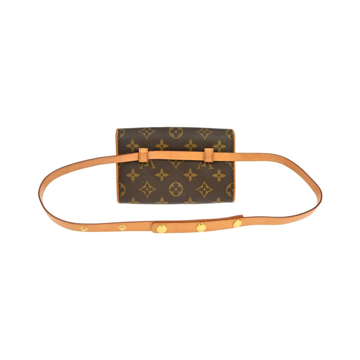 Louis Vuitton Florentine Waist Monogram Canvas, Brown, Canvas, Handbag
