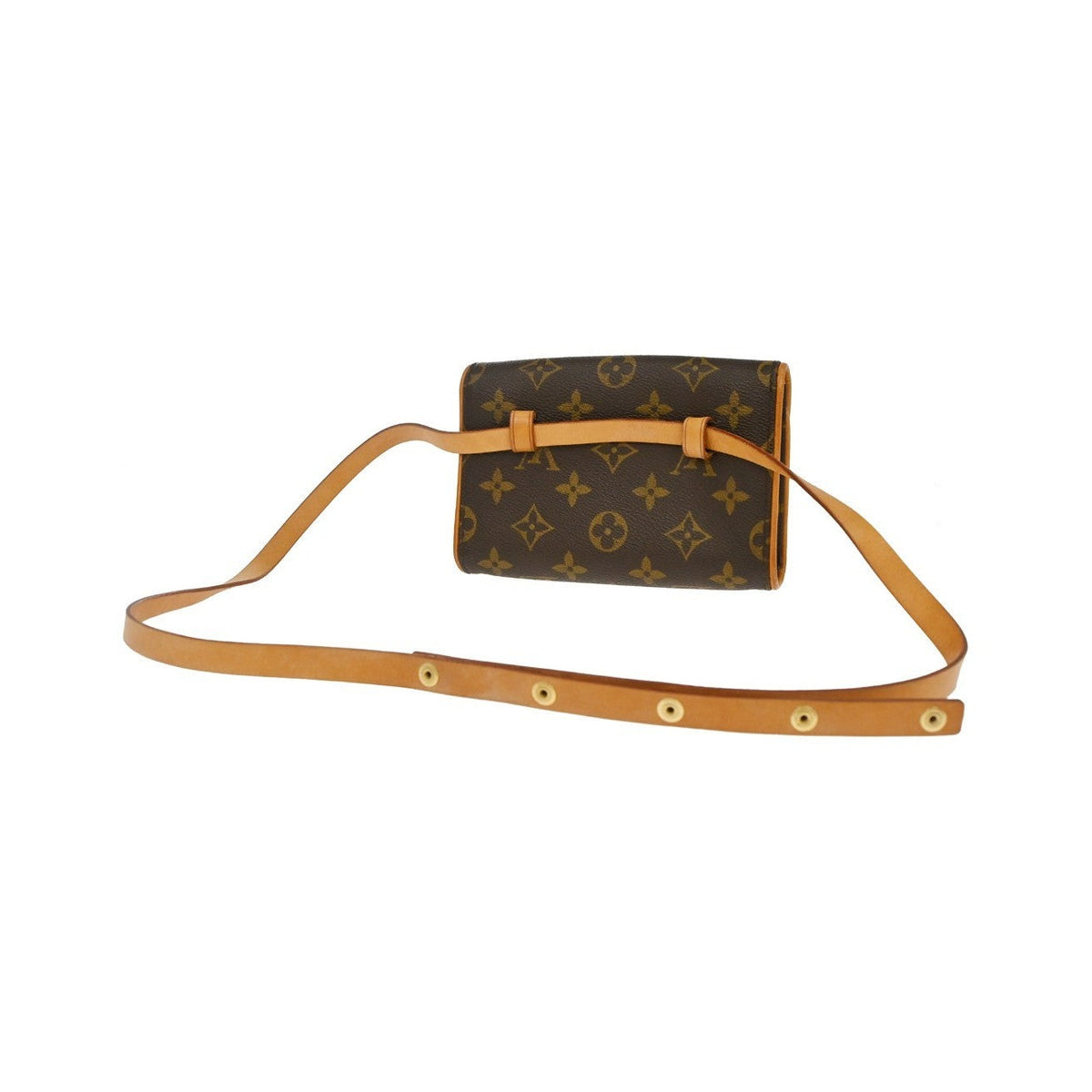 Louis Vuitton Florentine Waist Monogram Canvas, Brown, Canvas, Handbag