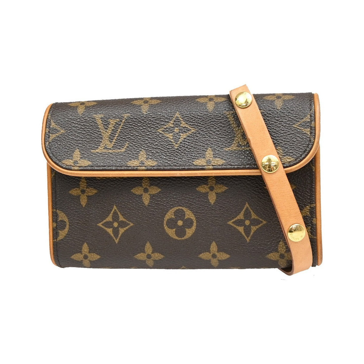 Louis Vuitton Florentine Waist Monogram Canvas, Brown, Canvas, Handbag