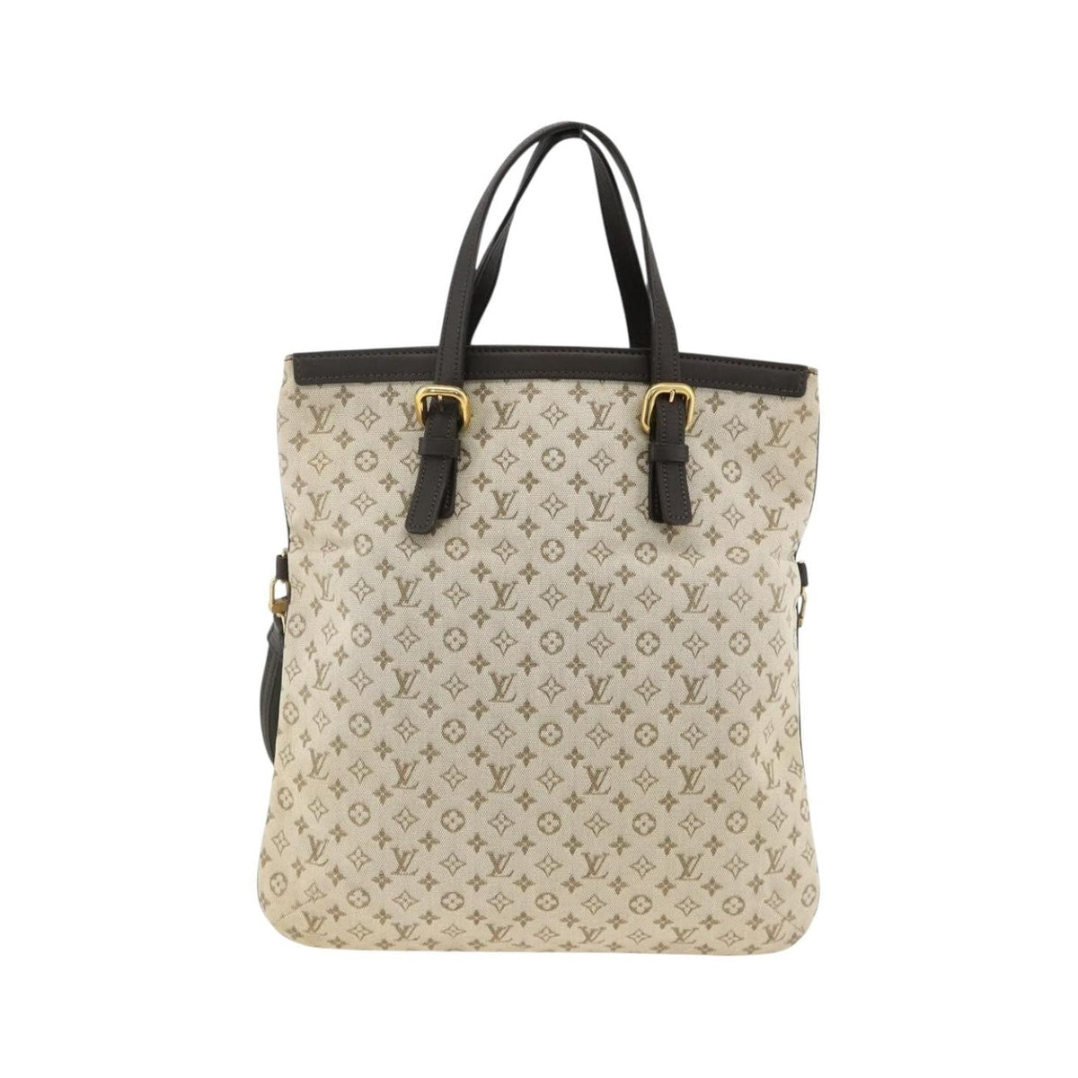 Louis Vuitton Francoise Mini lin, Khaki, Canvas, Tote Bag