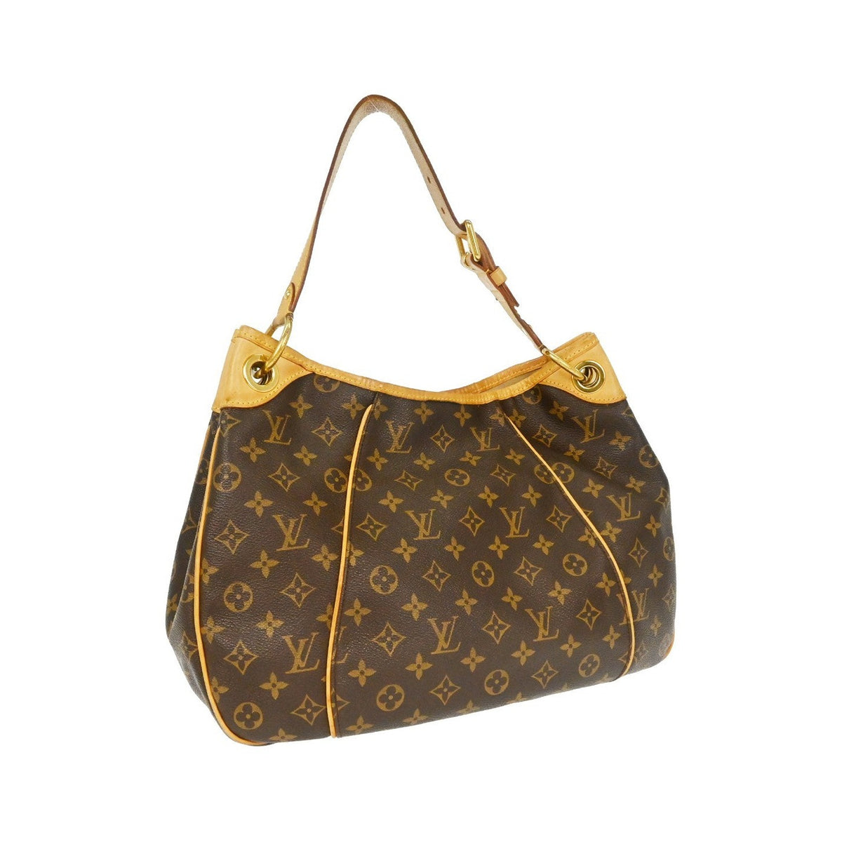 Louis Vuitton Galliera Monogram Canvas, Brown, Canvas, Handbag