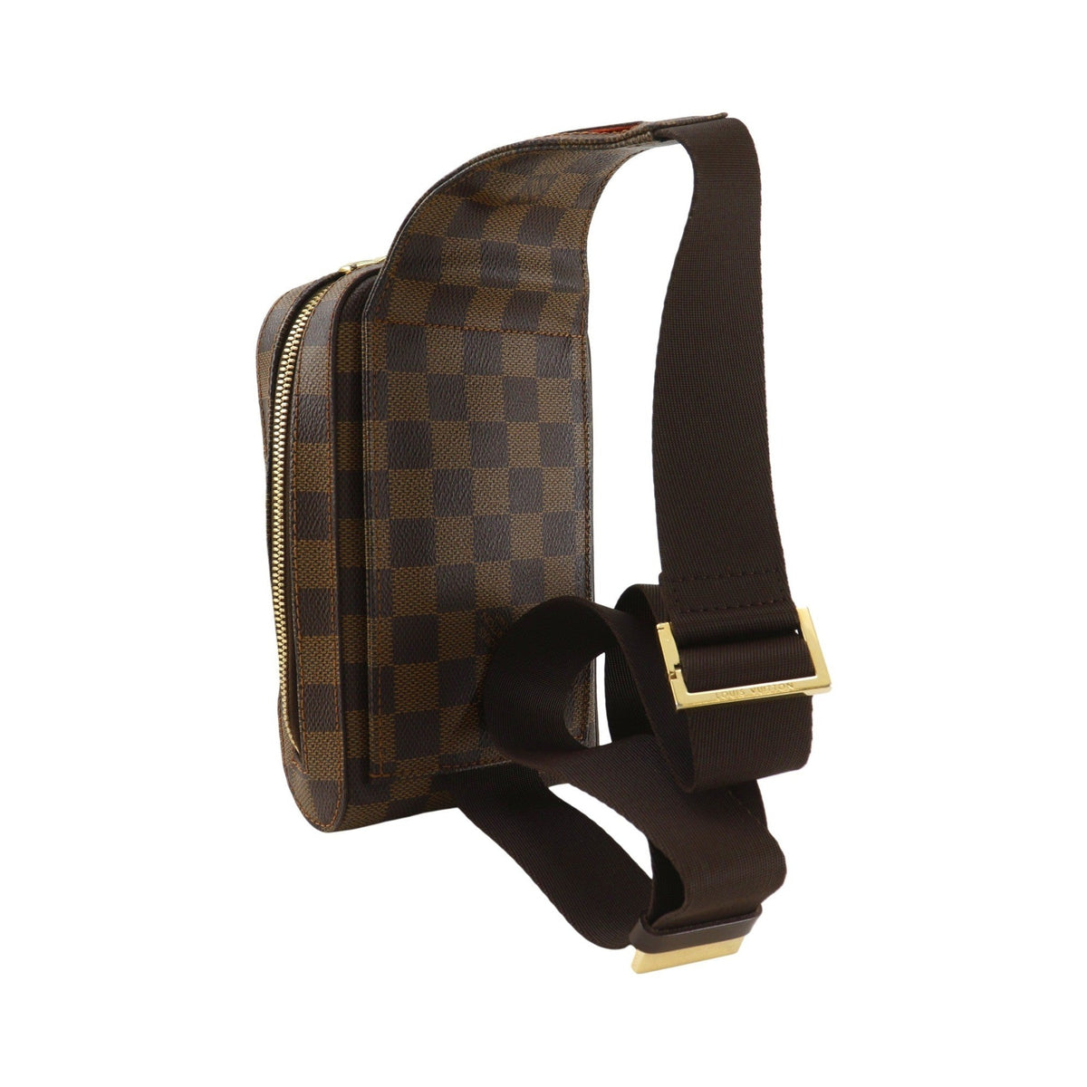Louis Vuitton Geronimos Damier, Brown, Canvas, Clutch