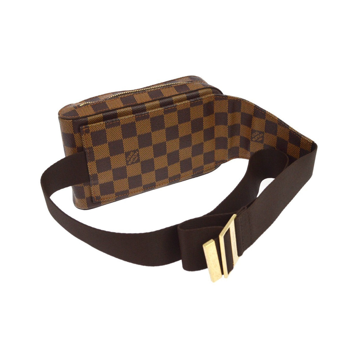 Louis Vuitton Geronimos Damier, Brown, Canvas, Clutch