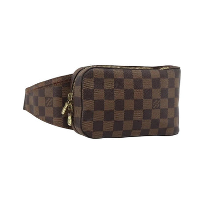 Louis Vuitton Geronimos Waist Damier, Brown, Canvas, Shoulder Bag