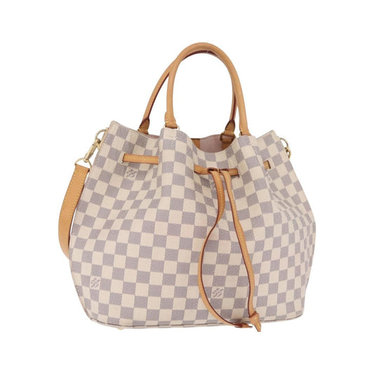 Louis Vuitton Girolata Damier, White, Canvas, Handbag