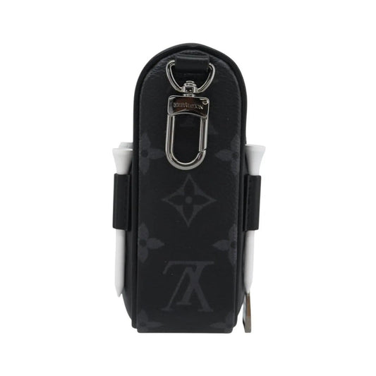 Louis Vuitton golf ball case monogram, Black, Canvas, Clutch
