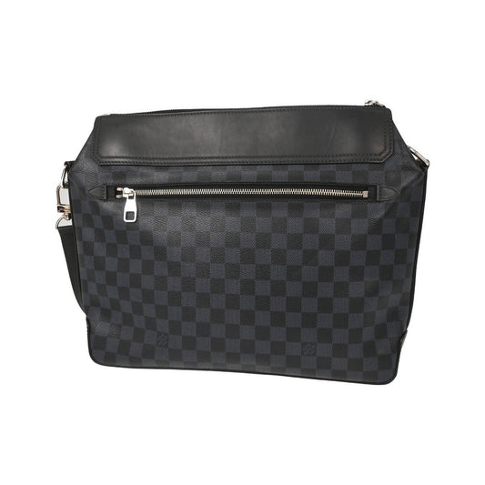 Louis Vuitton Greenwich Messenger Damier Cobalt, Black, Canvas, Shoulder Bag
