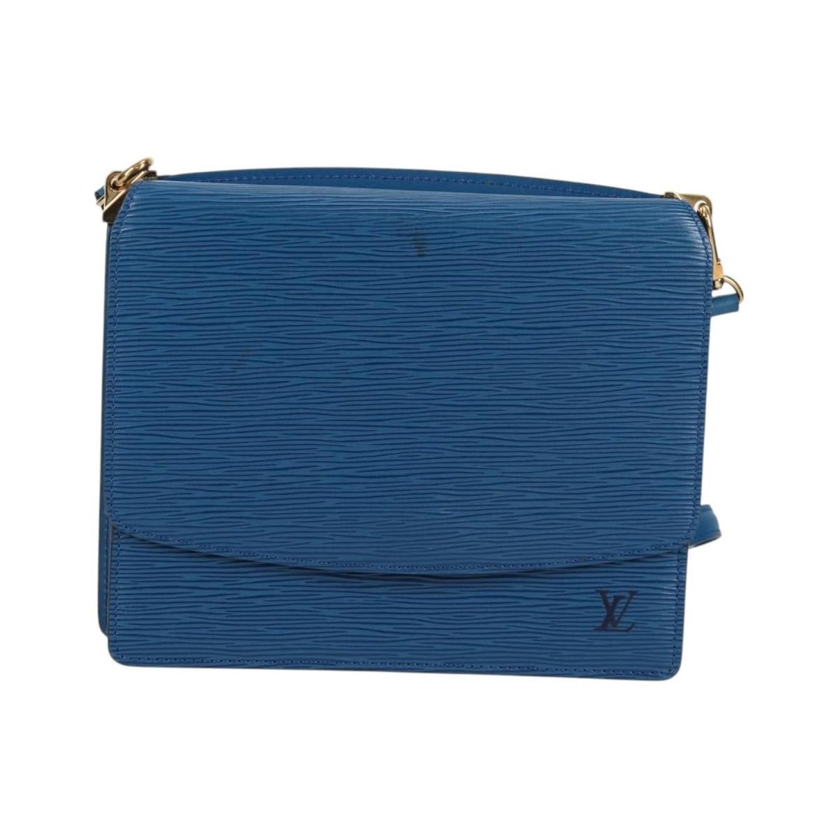 Louis Vuitton Grenelle Epi Leather, Blue, Leather, Shoulder Bag