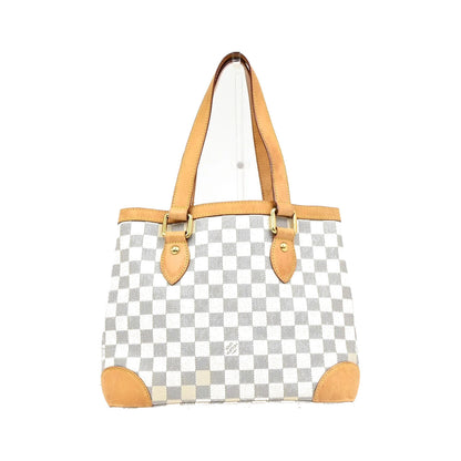 Louis Vuitton Hampstead Damier, White, Canvas, Tote Bag