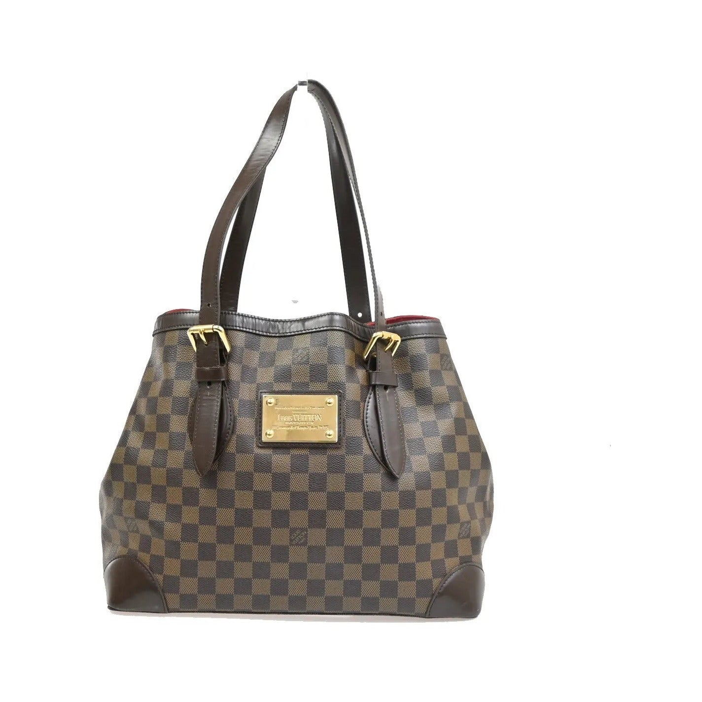 Louis Vuitton Hampstead Damier, Brown, Canvas, Tote Bag