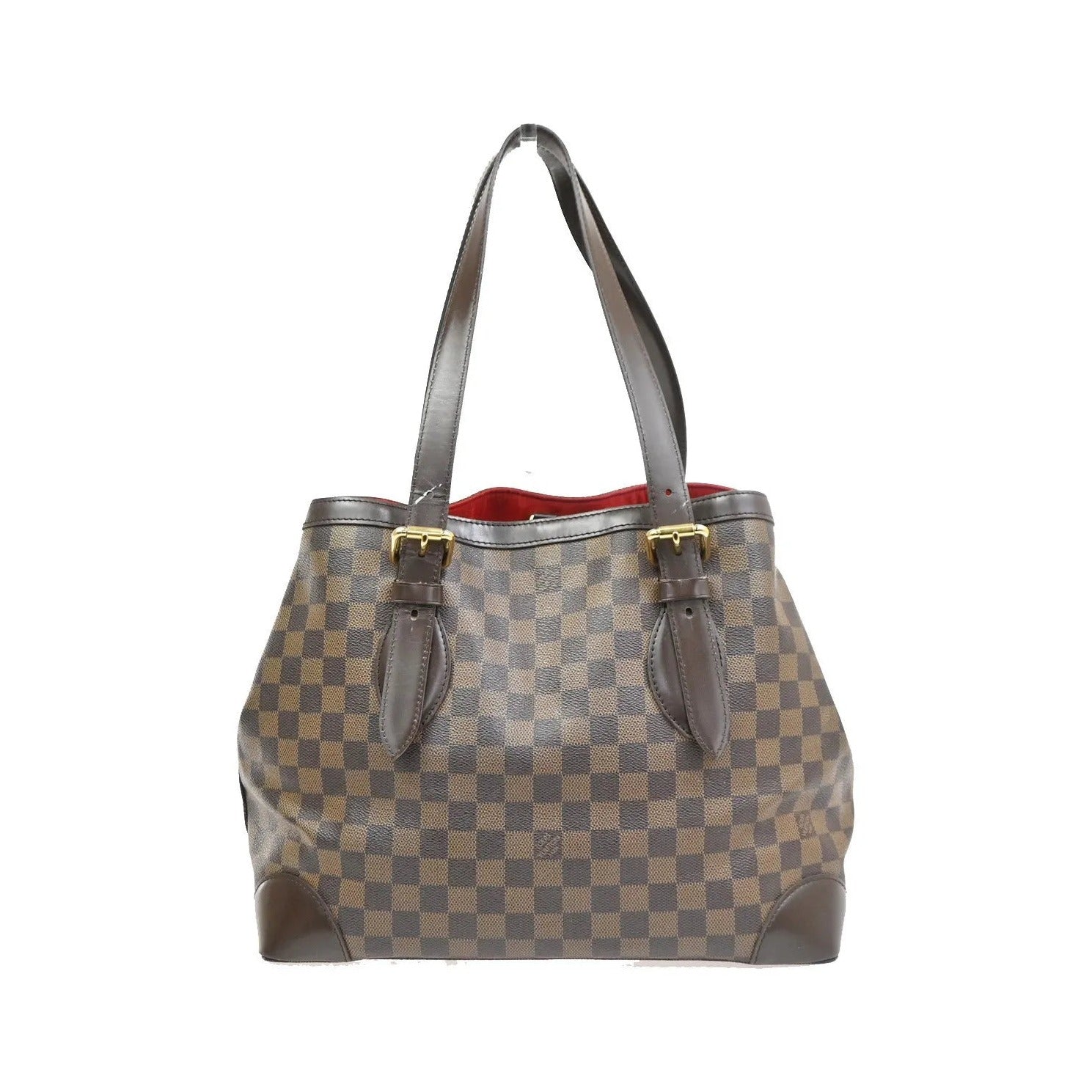 Louis Vuitton Hampstead Damier, Brown, Canvas, Tote Bag