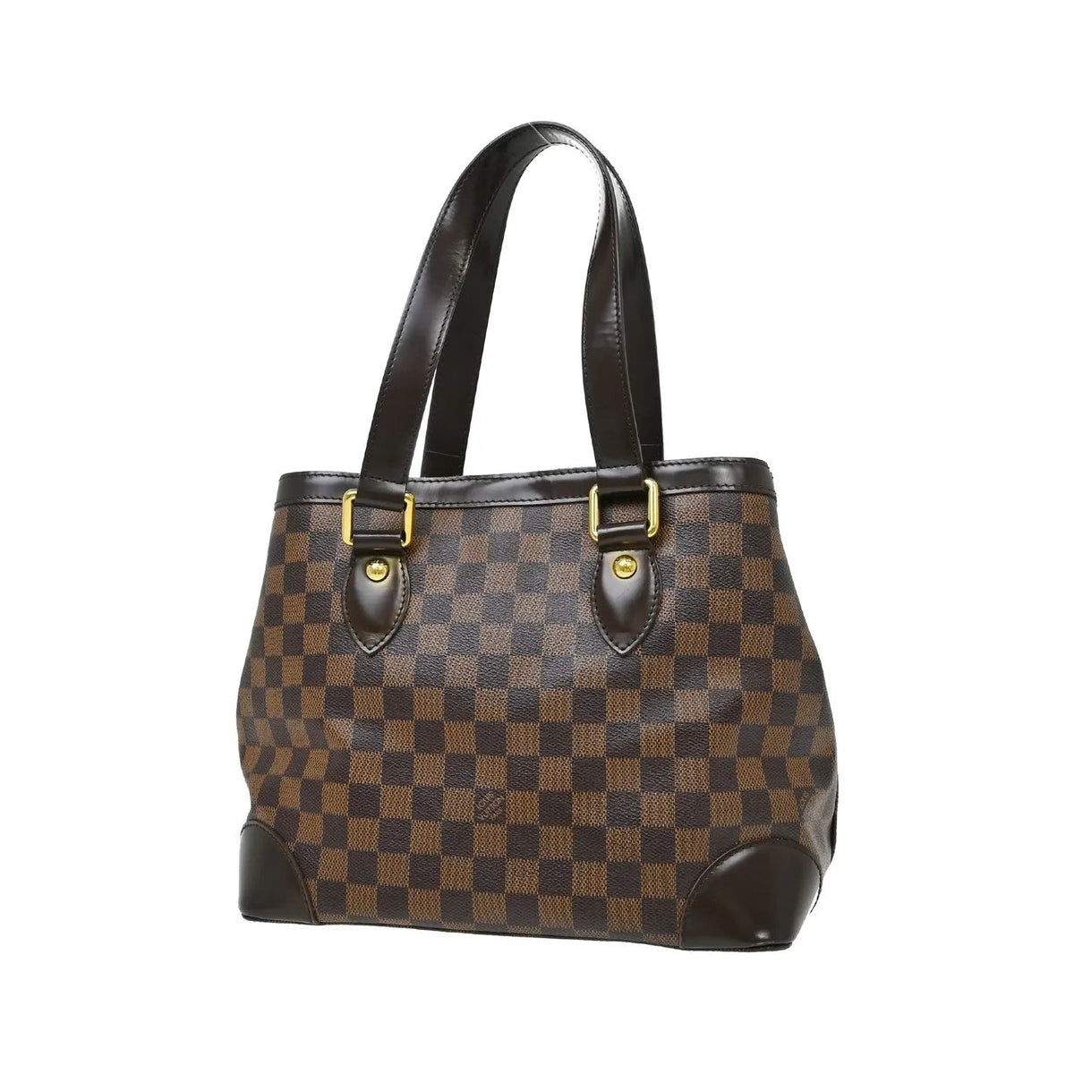Louis Vuitton Hampstead Damier, Brown, Canvas, Tote Bag