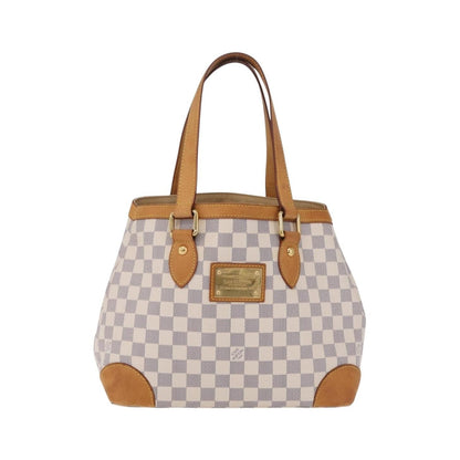 Louis Vuitton Hampstead Damier, Beige, Canvas, Handbag