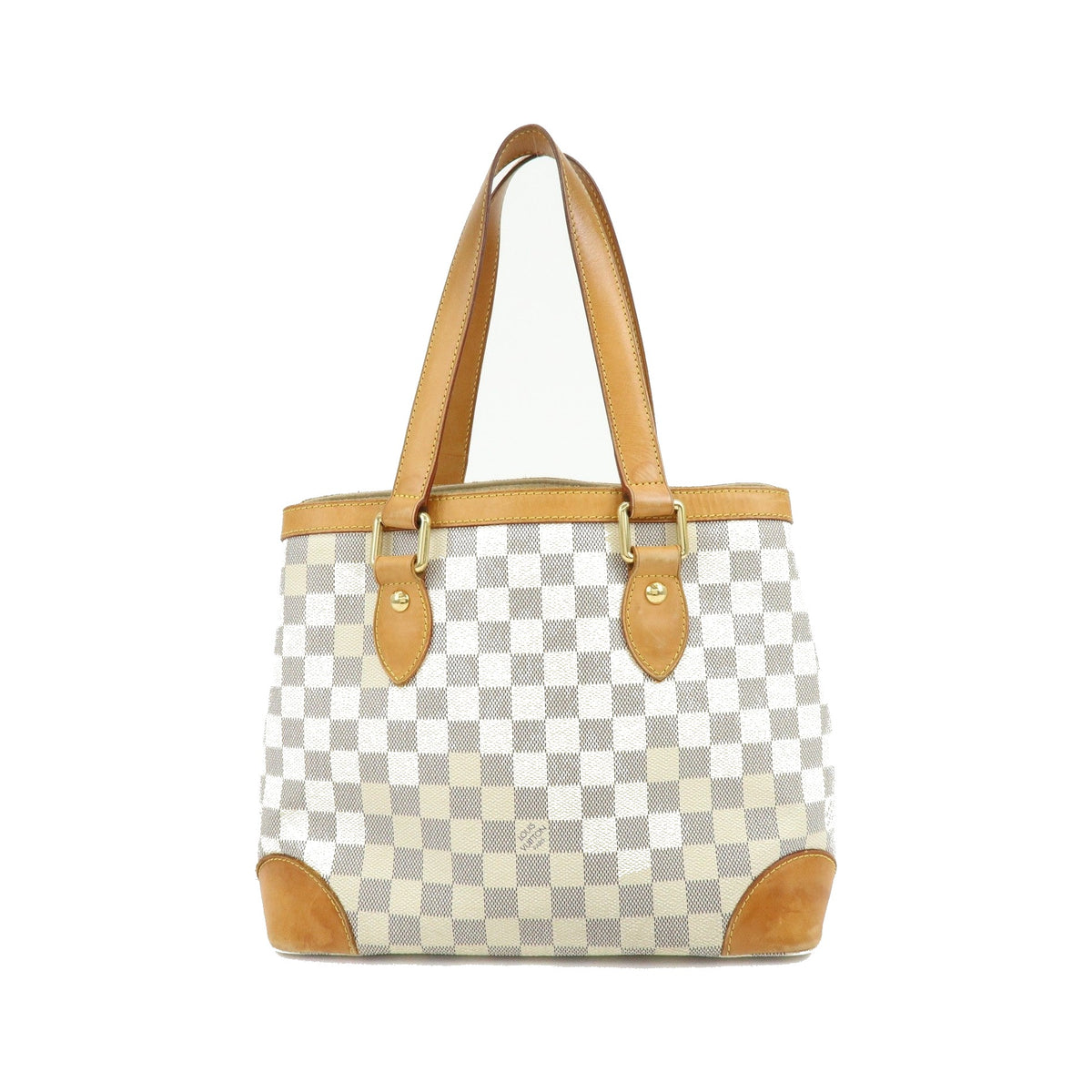 Louis Vuitton Hampstead Damier, Beige, Canvas, Handbag