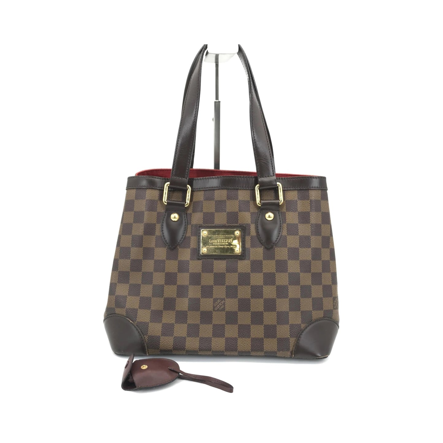 Louis Vuitton Hampstead Damier Ebene, Brown, Canvas, Tote Bag