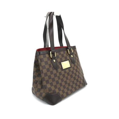 Louis Vuitton Hampstead Damier Ebene, Brown, Canvas, Tote Bag