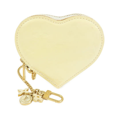 Louis Vuitton Heart Coin Purse Monogram Vernis, Beige, Patent Leather, Clutch