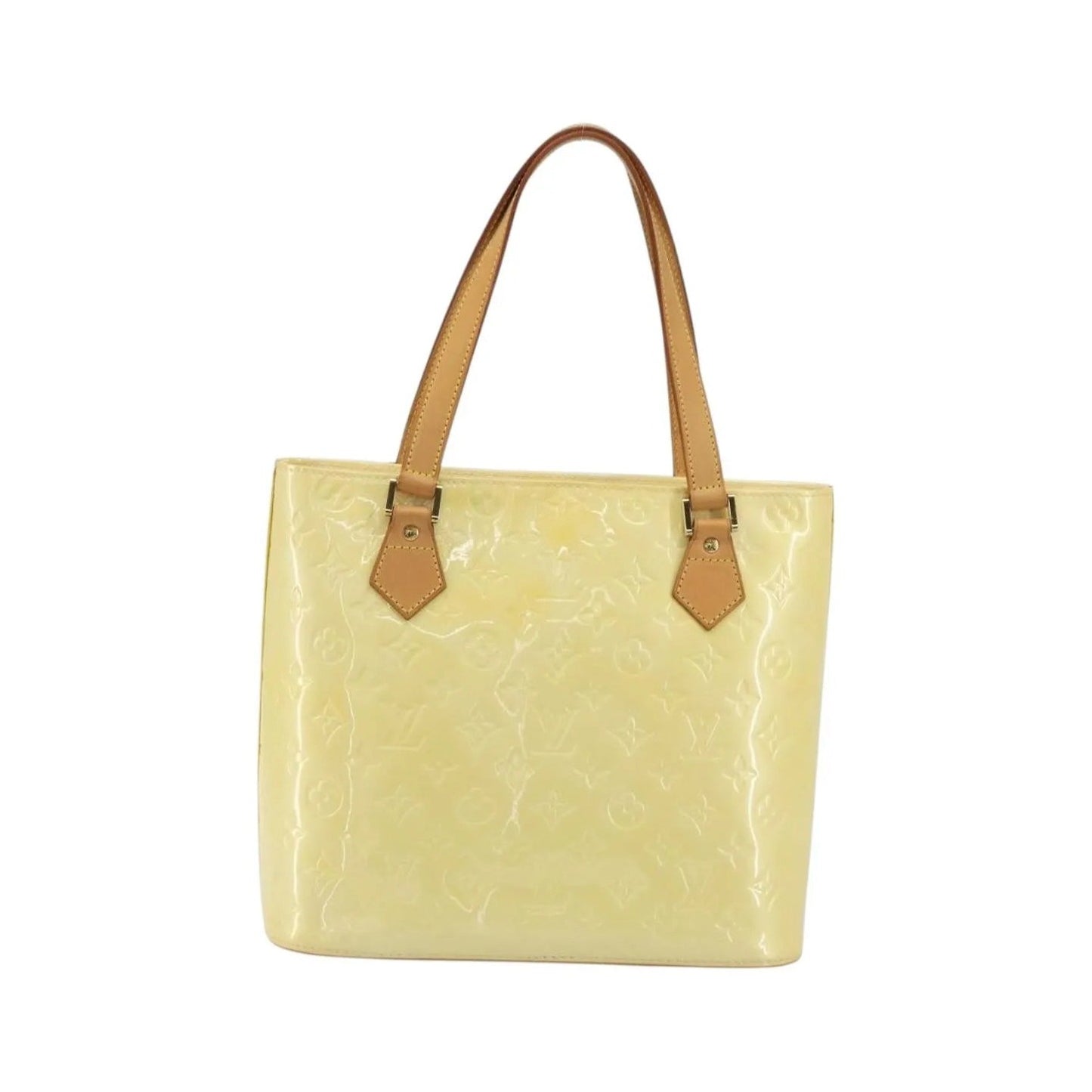 Louis Vuitton Houston Monogram Vernis, Beige, Patent Leather, Tote Bag