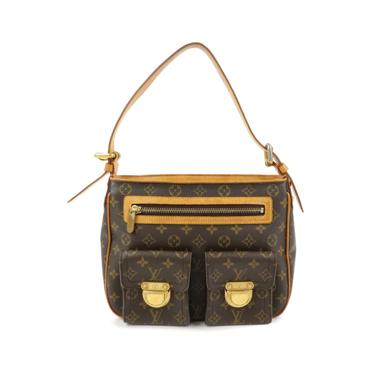 Louis Vuitton Hudson Monogram Canvas, Brown, Canvas, Handbag