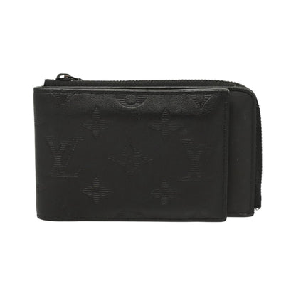 Louis Vuitton Hybrid Monogram Shadow Leather, Black, Leather, Wallet