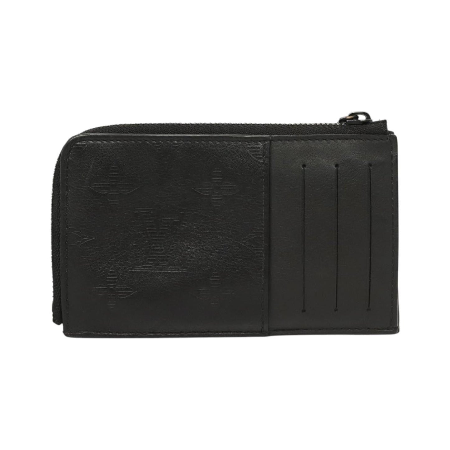 Louis Vuitton Hybrid Monogram Shadow Leather, Black, Leather, Wallet