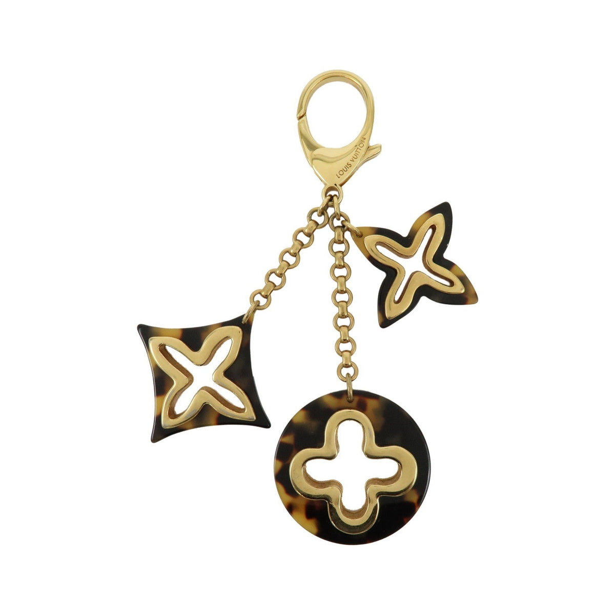 Louis Vuitton Insolence Bag Charm Metal and Tortoise, Gold, Metal, Charm