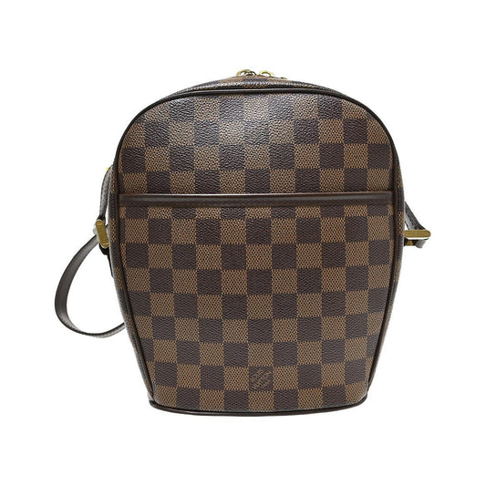 Louis Vuitton Ipanema Damier Ebene, Brown, Canvas, Shoulder Bag