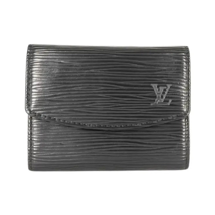 Louis Vuitton Iris Wallet NM Epi, Black, Leather, Wallet