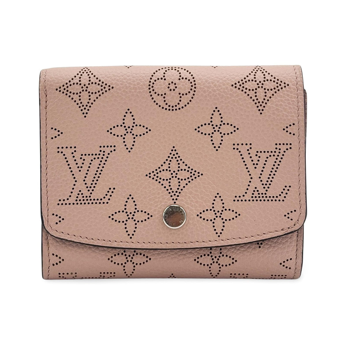 Louis Vuitton Iris Wallet NM Mahina Leather, Pink, Calfskin, Wallet