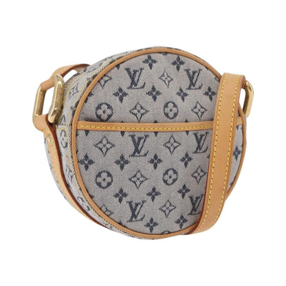 Louis Vuitton Jeanne Mini Lin, Blue, Canvas, Crossbody Bag