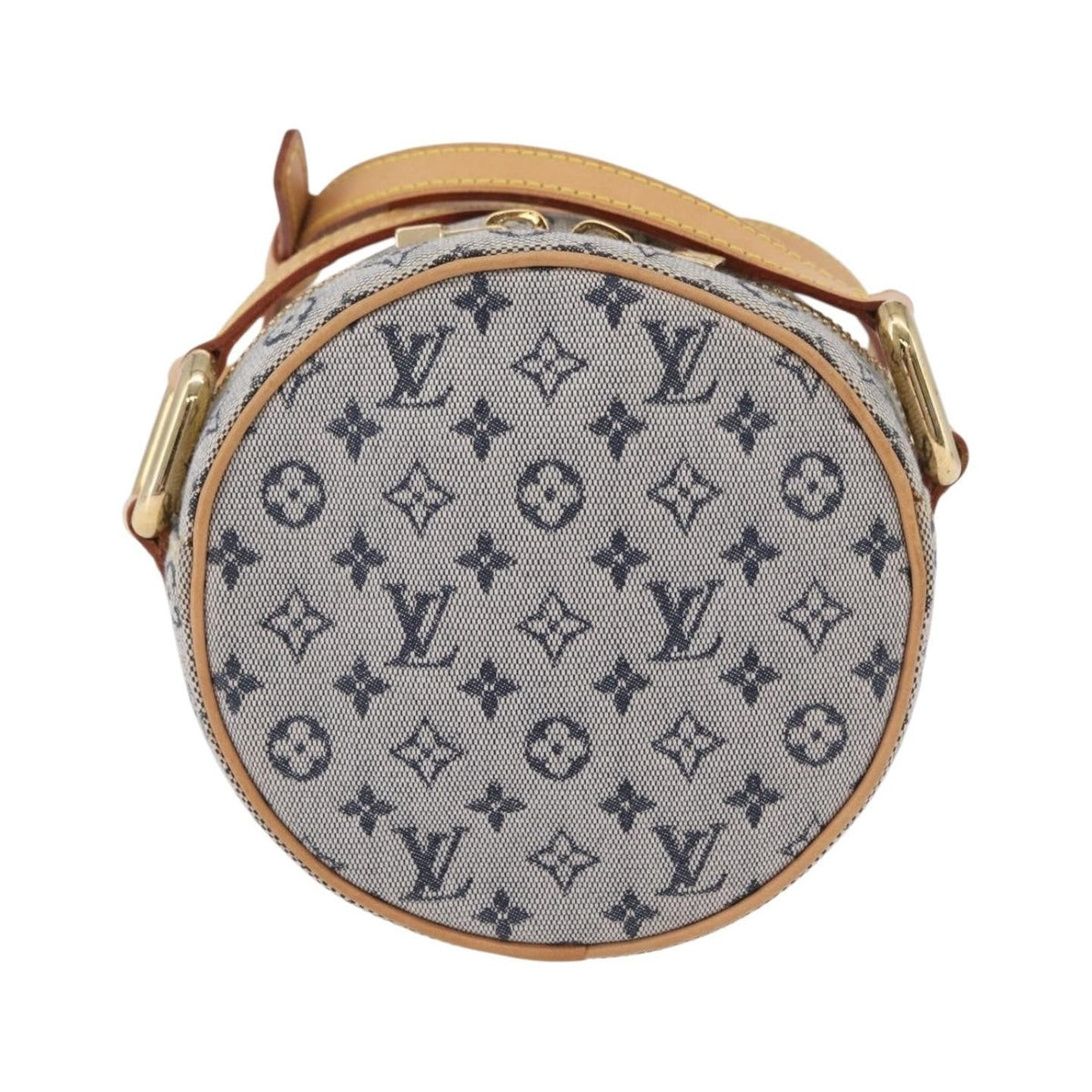 Louis Vuitton Jeanne Mini Lin, Blue, Canvas, Crossbody Bag
