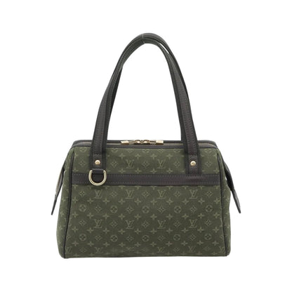 Louis Vuitton Joséphine Mini Lin, Khaki, Canvas, Handbag