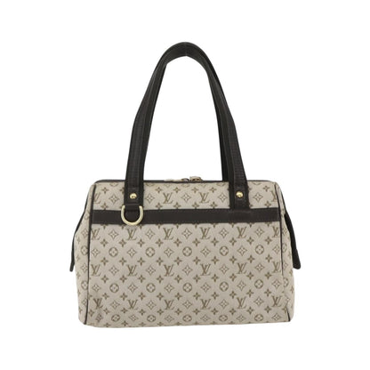 Louis Vuitton Josephine Mini Lin, Khaki, Canvas, Handbag
