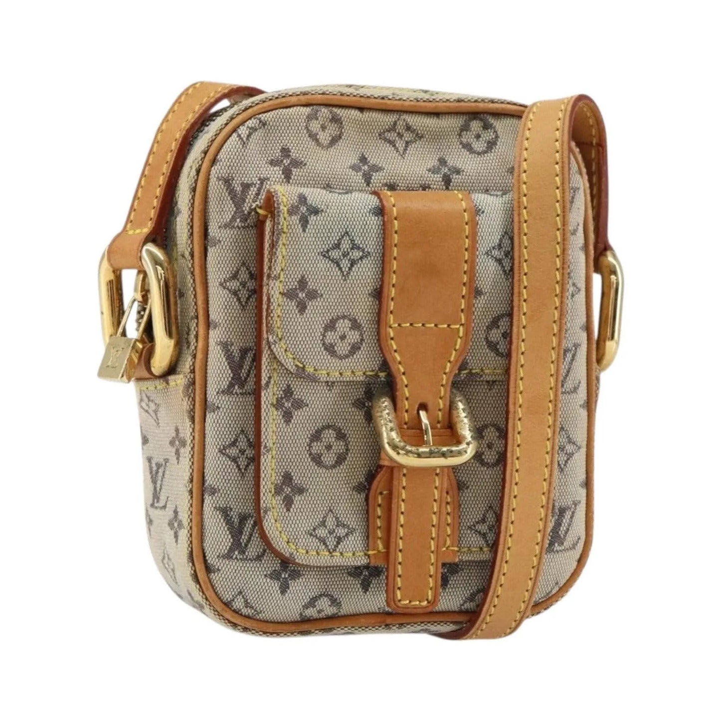Louis Vuitton Juliette Mini Lin, Blue, Canvas, Shoulder Bag