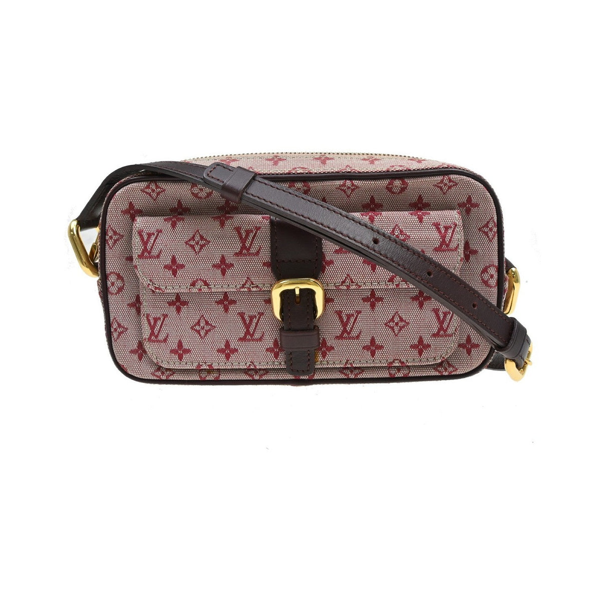 Louis Vuitton Juliette Mini Lin, Red, Canvas, Crossbody Bag