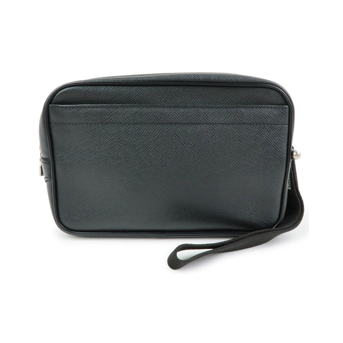 Louis Vuitton Kaluga Pochette Clutch Taiga Leather, Black, Leather, Clutch