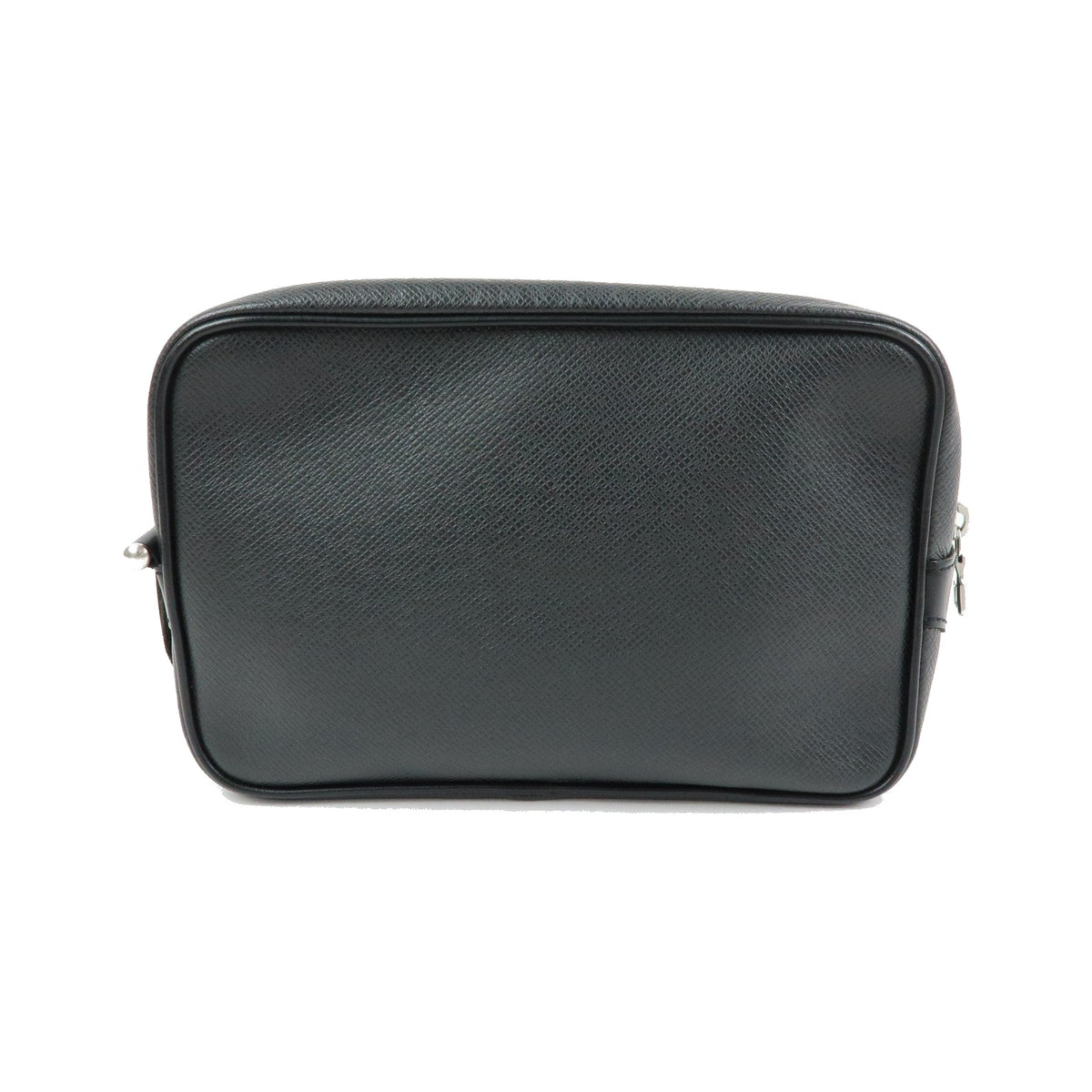 Louis Vuitton Kaluga Pochette Clutch Taiga Leather, Black, Leather, Clutch
