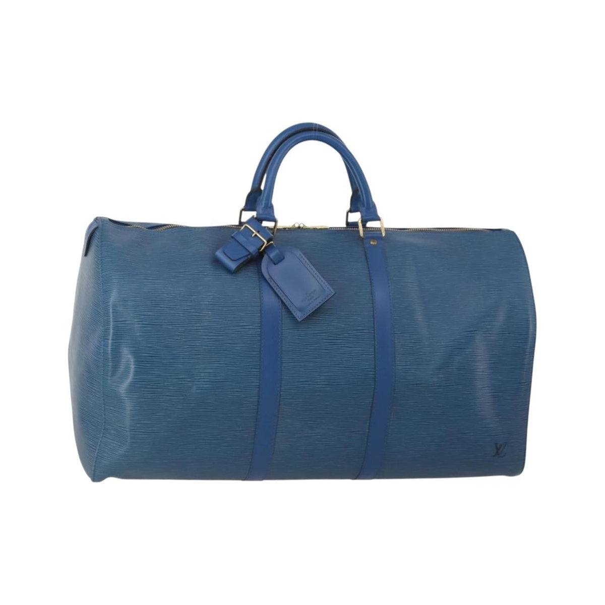 Louis Vuitton Keepall Bag Epi Leather, Blue, Leather, Travel Bag