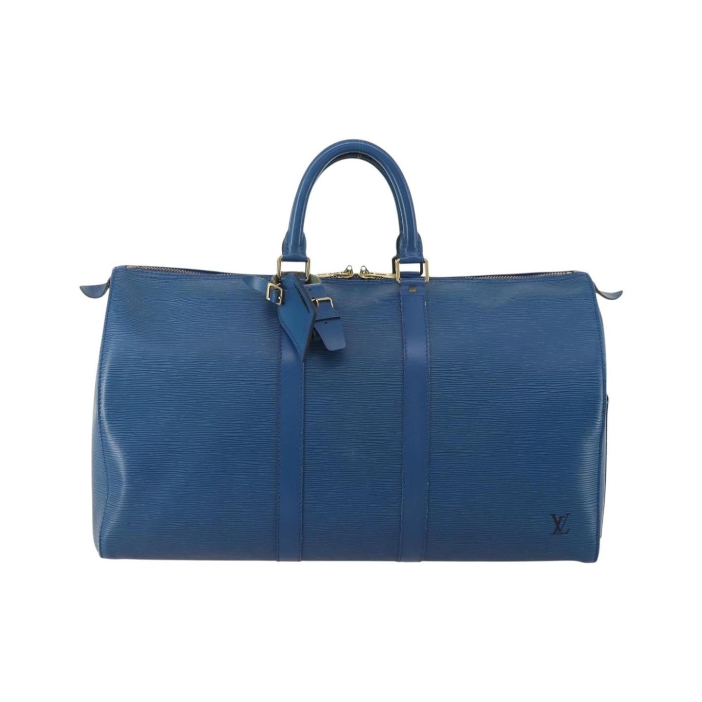Louis Vuitton Keepall Bag Epi Leather, Blue, Leather, Travel Bag