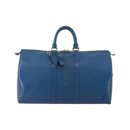 Louis Vuitton Keepall Bag Epi Leather, Blue, Leather, Travel Bag
