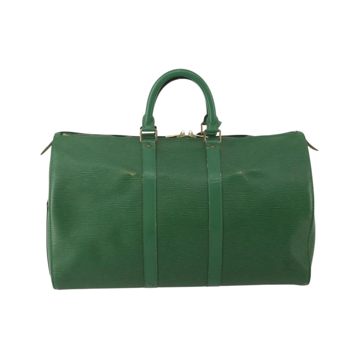 Louis Vuitton Keepall Bag Epi Leather, Green, Leather, Travel Bag