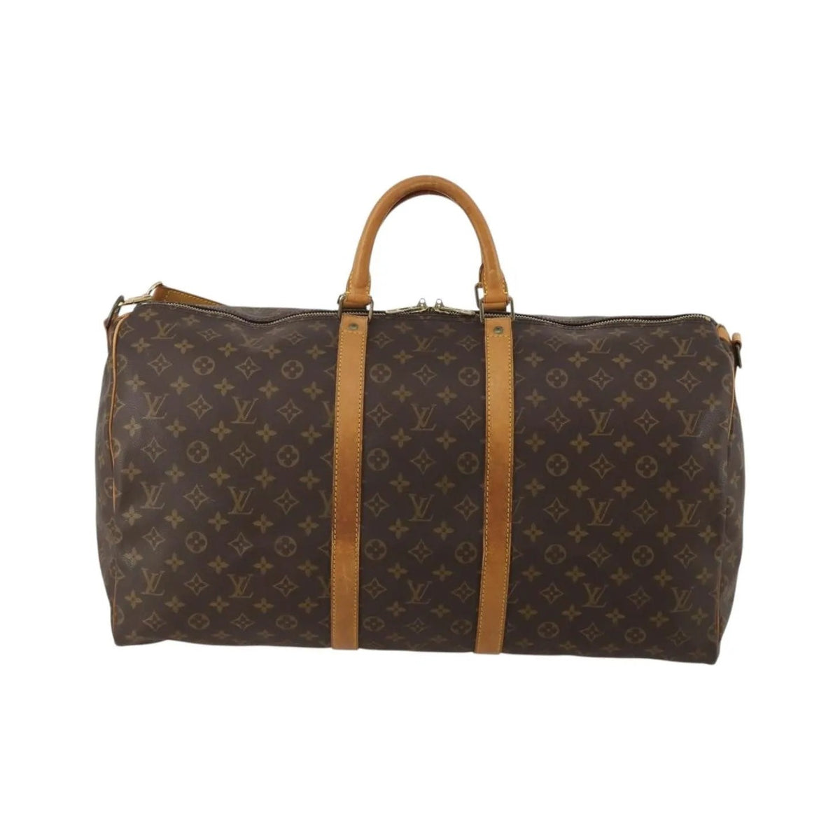 Louis Vuitton Keepall Bandoulière Canvas, Brown, Canvas, Travel Bag