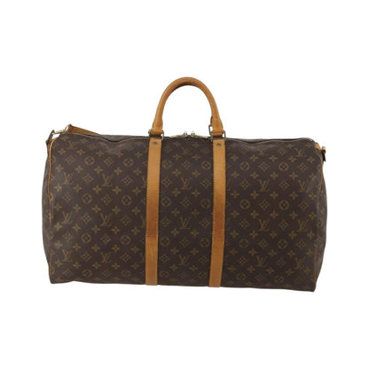 Louis Vuitton Keepall Bandoulière Canvas, Brown, Canvas, Travel Bag