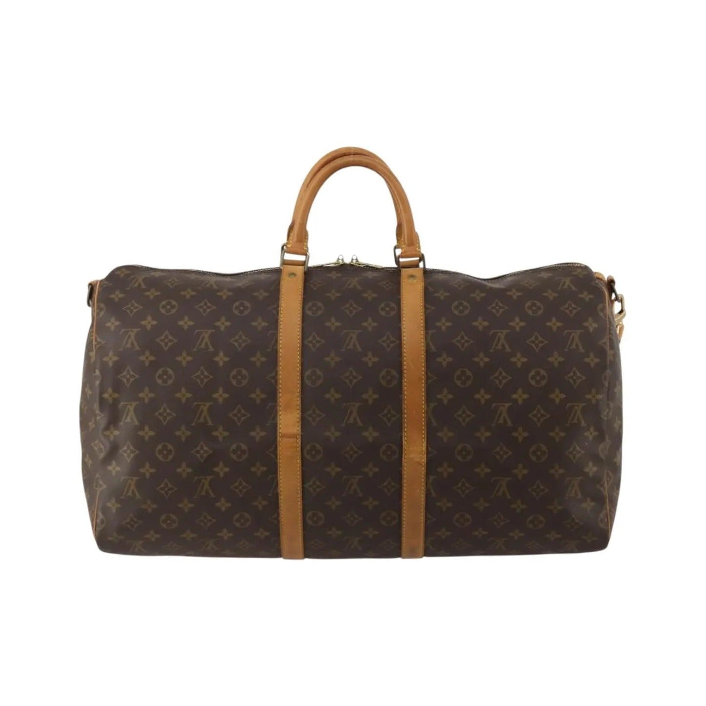 Louis Vuitton Keepall Bandoulière Canvas, Brown, Canvas, Travel Bag