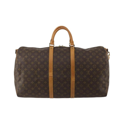 Louis Vuitton Keepall Bandoulière Canvas, Brown, Canvas, Travel Bag