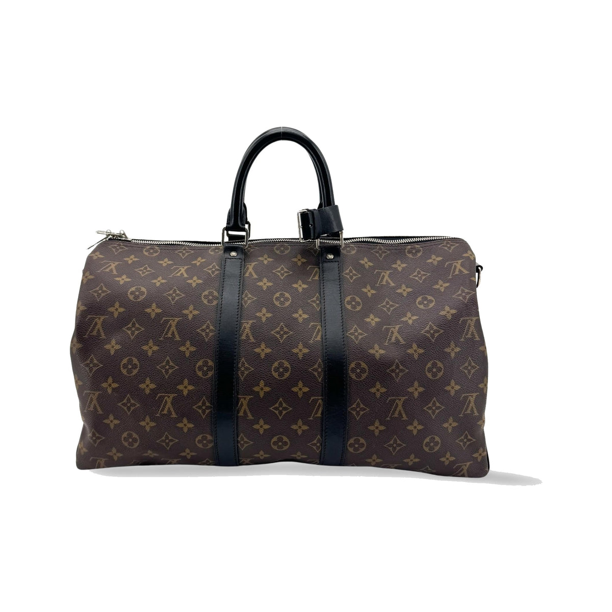 Louis Vuitton Keepall Bandouliere Macassar Monogram Canvas, Brown, Canvas, Travel Bag