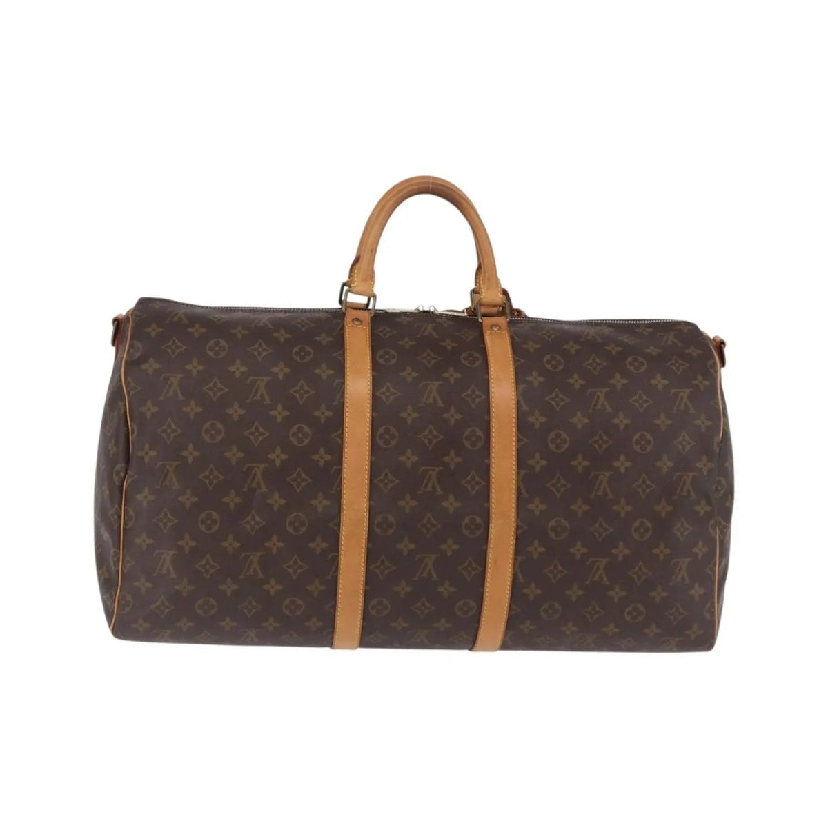 Louis Vuitton Keepall Bandoulière Monogram, Brown, Canvas, Travel Bag